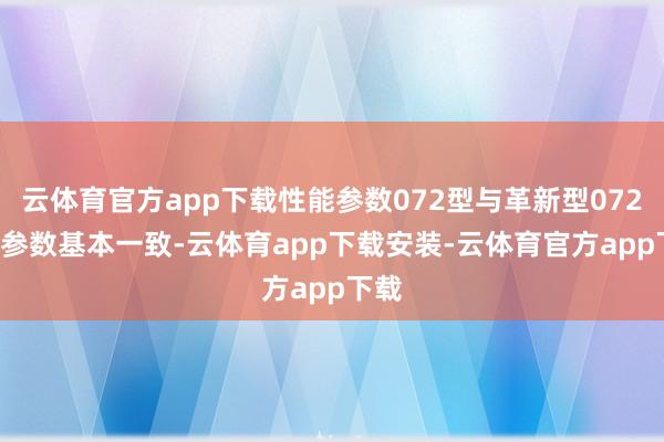 云体育官方app下载性能参数072型与革新型072II型参数基本一致-云体育app下载安装-云体育官方app下载